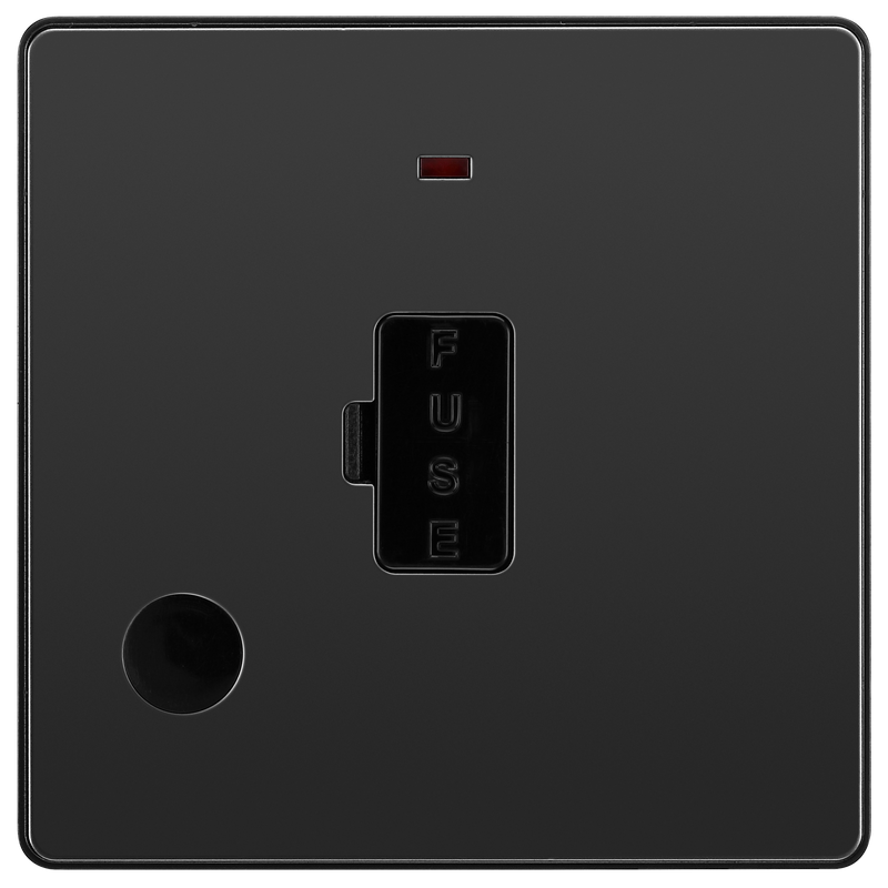 BG Electrical Evolve Black Chrome - Unswitched and fused