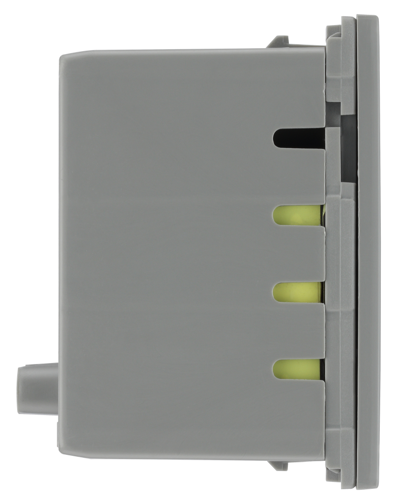 BG Electrical Euro Module - 45W USB A+C Euro Module - Grey