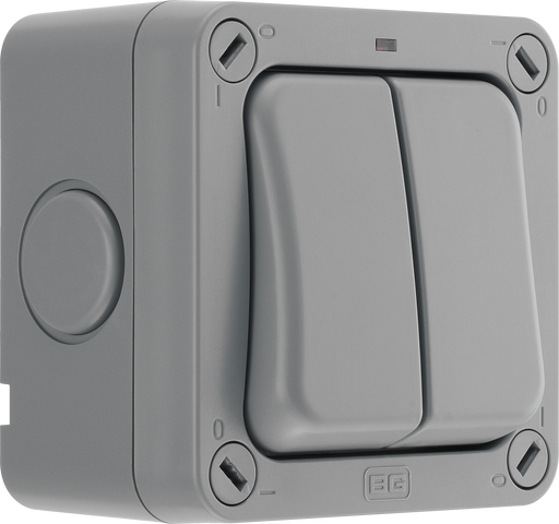 BG Electrical Weatherproof Storm - Double, 2 way, IP66