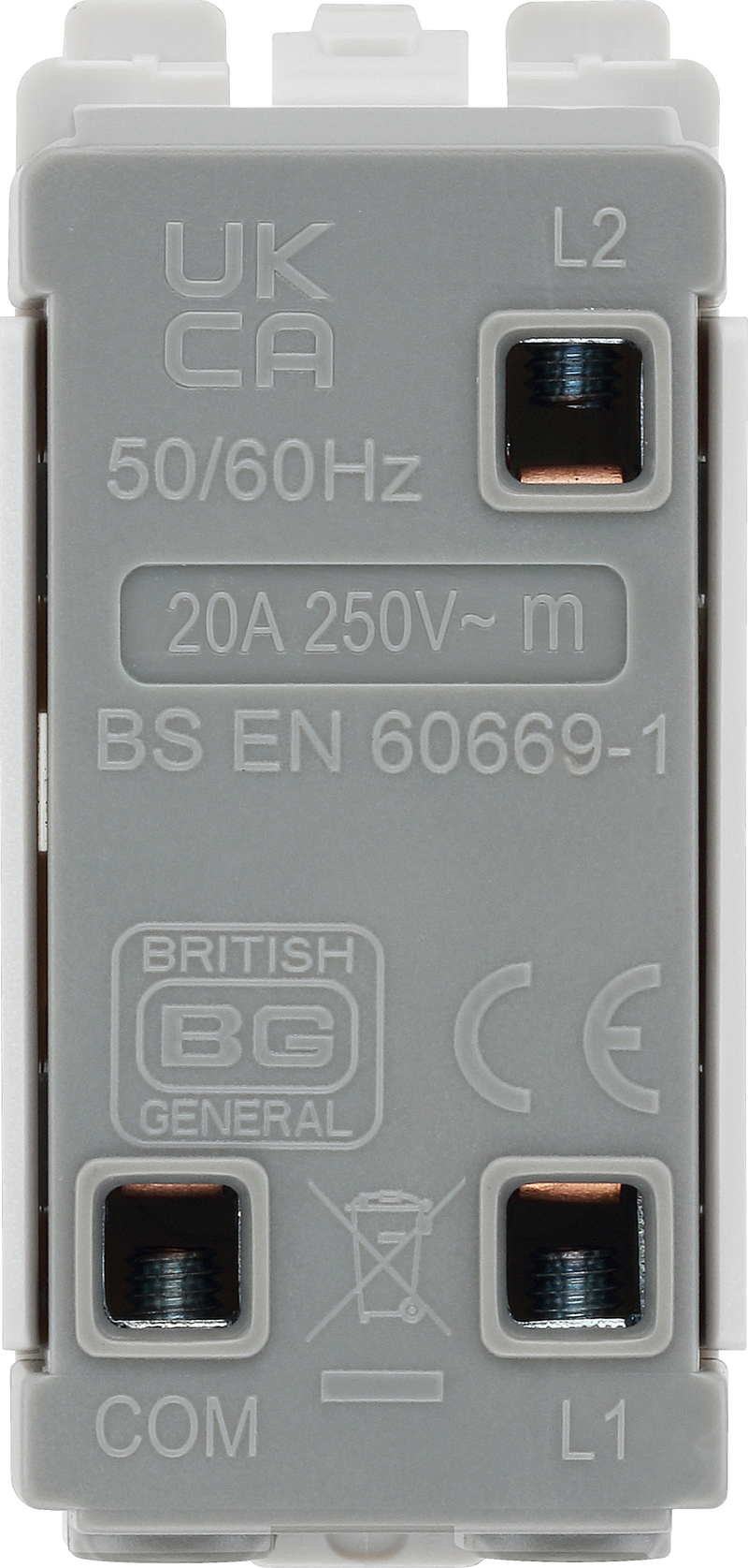 BG Electrical Grid - 2 way, single pole, centre off