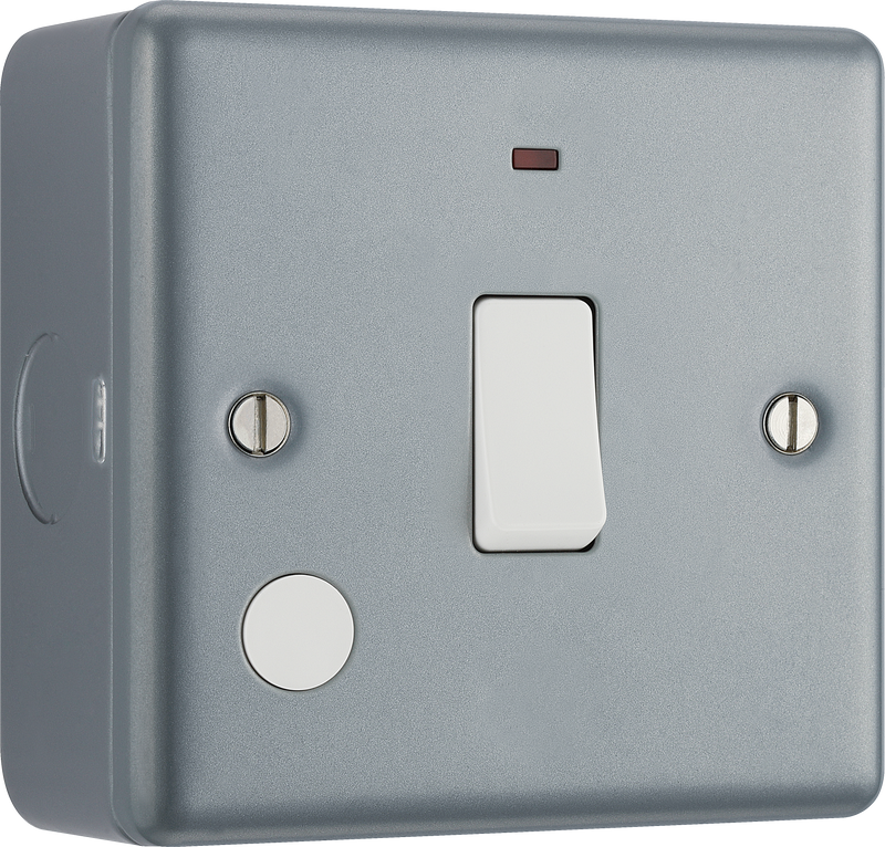 BG Electrical Metal Clad - 20A, double pole, with indicator