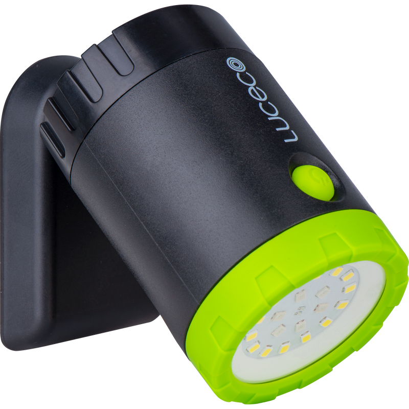 Luceco Magnetic Torch - LED Mini Spotlight with Magnet and Clamp, USB-C Rechargeable, 3 Lighting Modes, Inspection Light, Hands-Free Operation, IP44, 5W, 500lm, 6500K