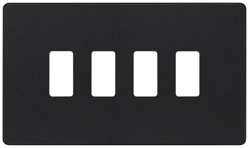 BG Electrical Grid - 4 module, rectangular
