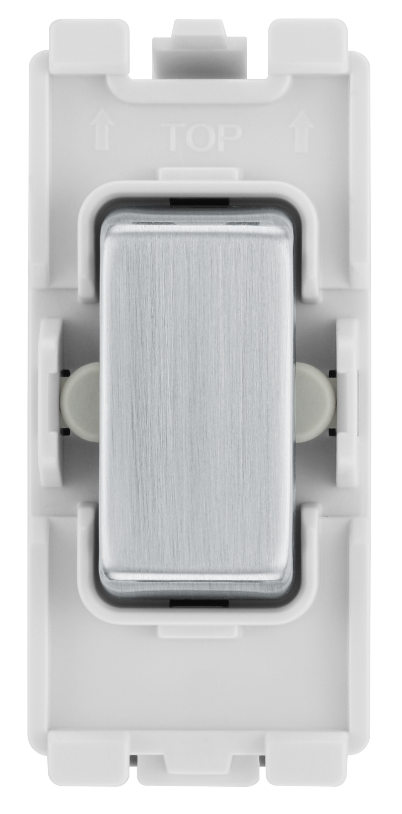 BG Electrical Grid - 2 way, retractive, printed PRESS, centre off