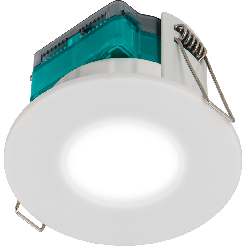 Luceco Ftype Essence - FType Essence Fire Rated Downlight 5W 550lm 4000K Dimmable IP65 White bezel - Flat