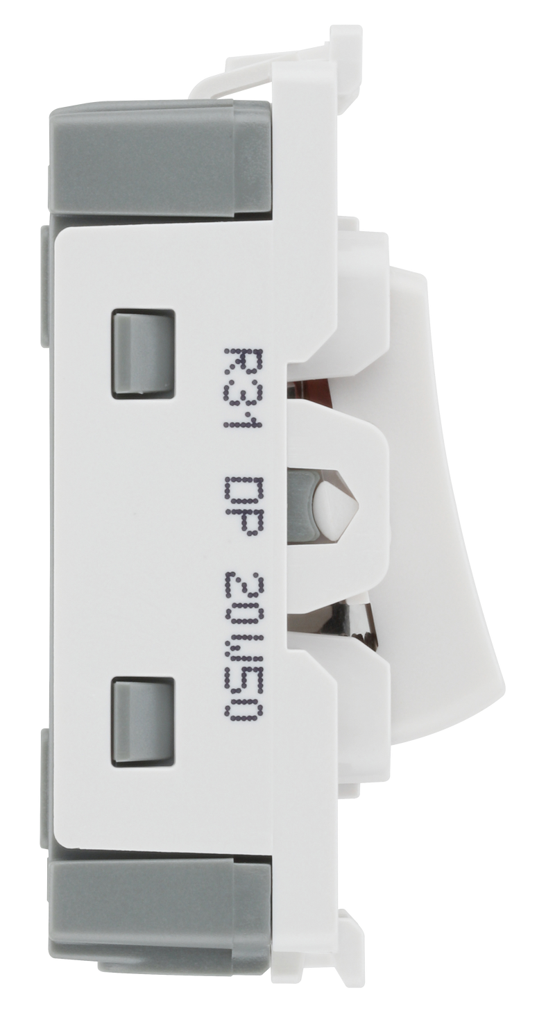 BG Electrical Grid - Double pole with LED indicator