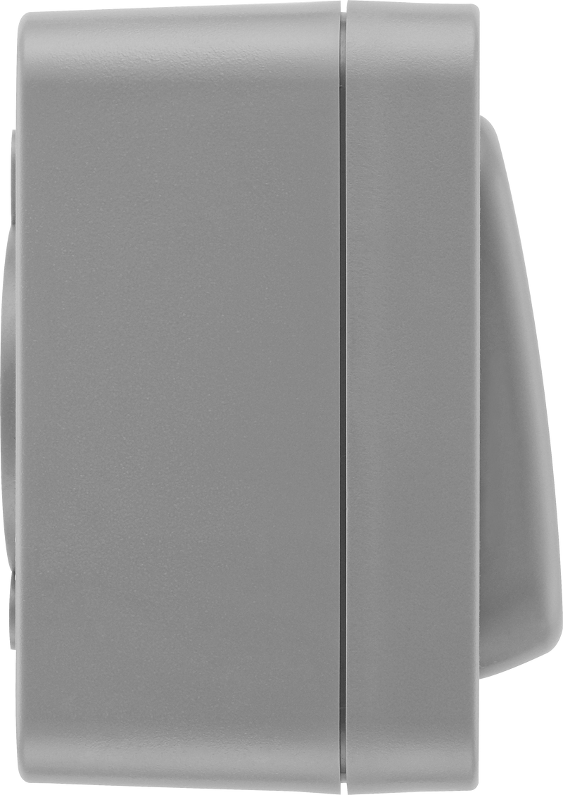 BG Electrical Weatherproof Storm - Single, 2 way retractive, printed 'PRESS', IP66