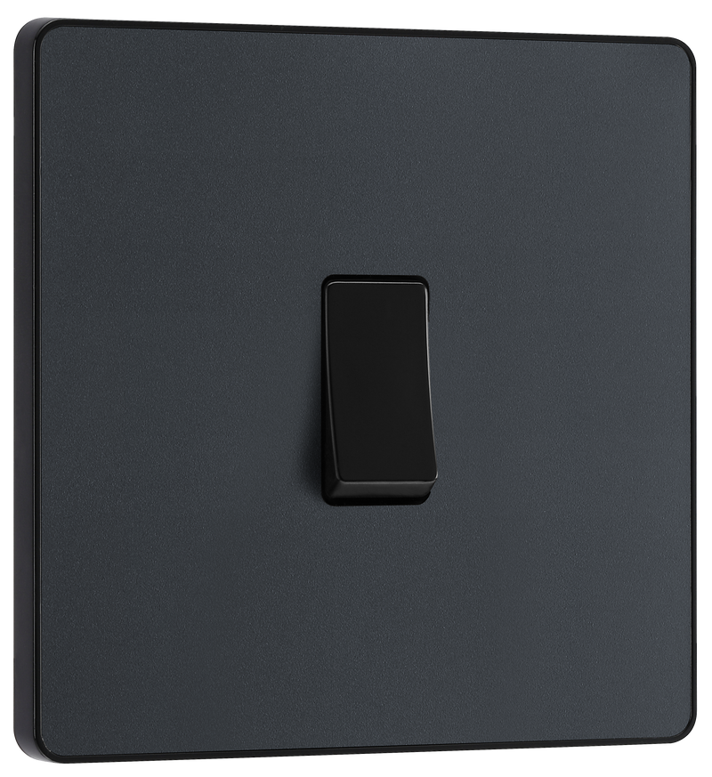 BG Electrical Evolve Matt Grey - Single, 2 way switch