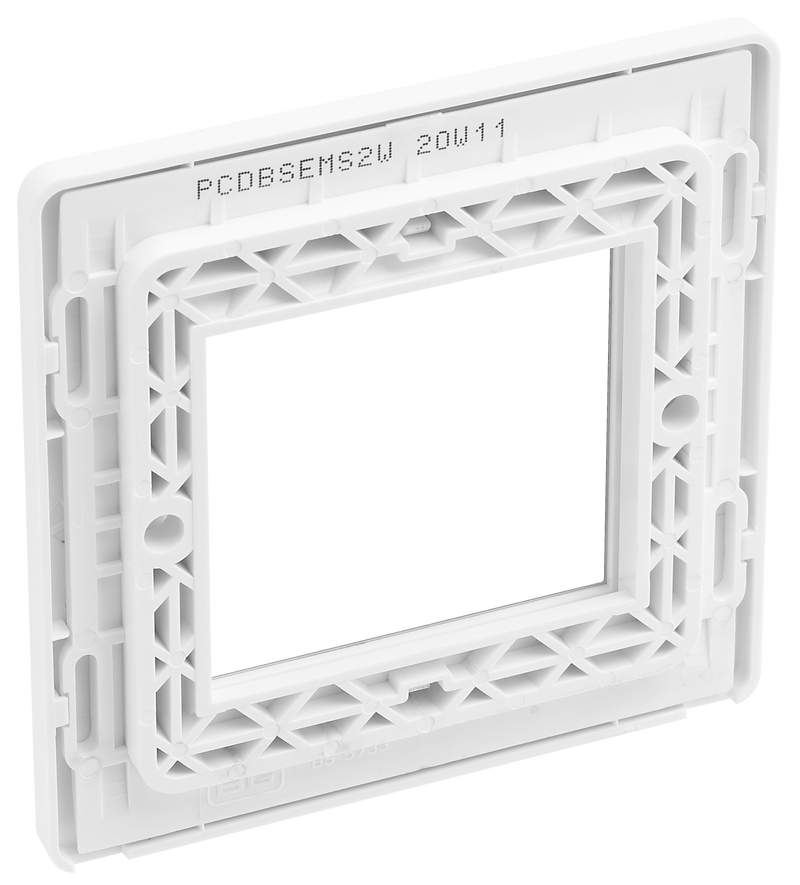 BG Electrical Euro Module - 2 module - square