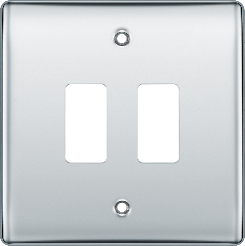BG Electrical Grid - 2 module, square