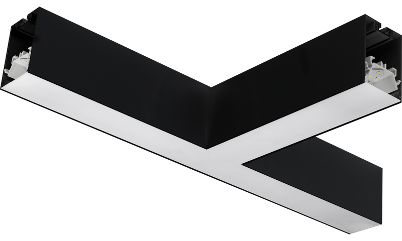 Luceco Contour Suspended - Contour 568mm suspended T connector module 900lumens with fixed output driver finished in black