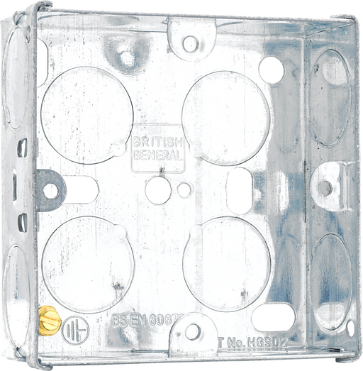 BG Electrical Contractor - Steel Knockout Box, Single, 25mm