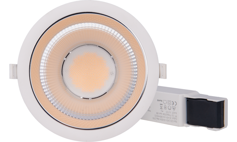 Luceco Carbon Ultra - Carbon Ultra Downlight 15W 1900Lumens IP54 rated 150mm cut-out
