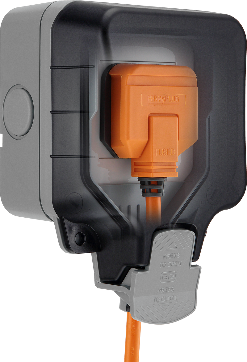 BG Electrical Weatherproof Storm - Single unswitched, IP66