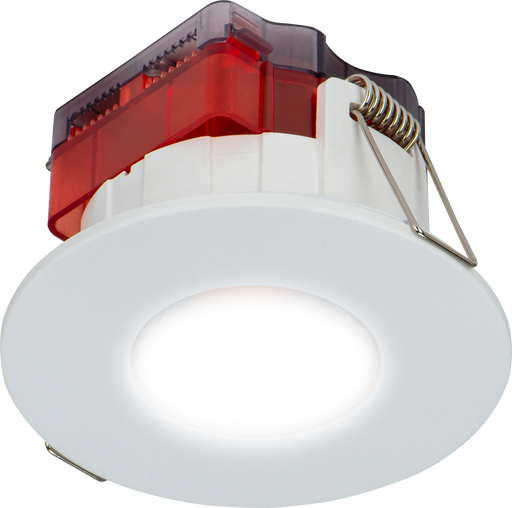 Luceco Ftype Spot Decorative LED Downlight 5W 515lm 3000K Dimmable IP65 White bezel - Flat