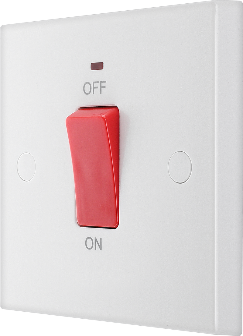 BG Electrical 900 Series - 45A, double pole, single plate, with indicator