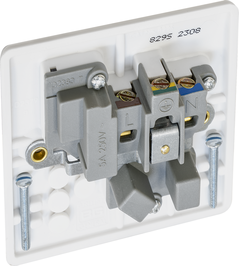 BG Electrical 800 Series - 5A, Single, switched, round pin