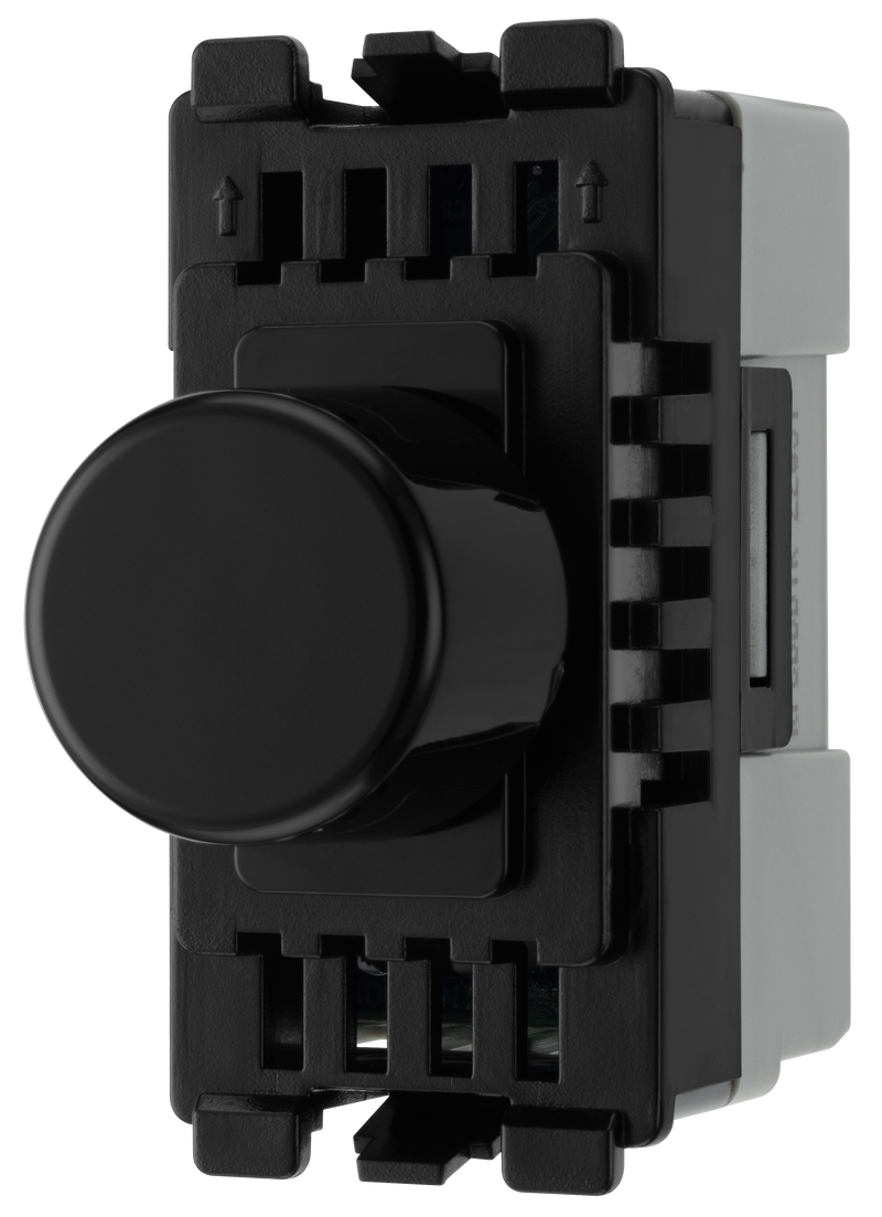 BG Electrical Grid - 2 way, Intelligent Dual Mode Dimmer (EVOLVE BLACK)