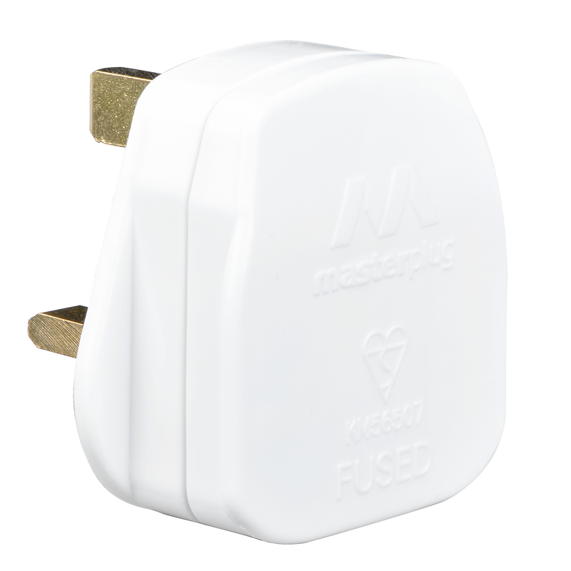 Masterplug Basic - 3A, White