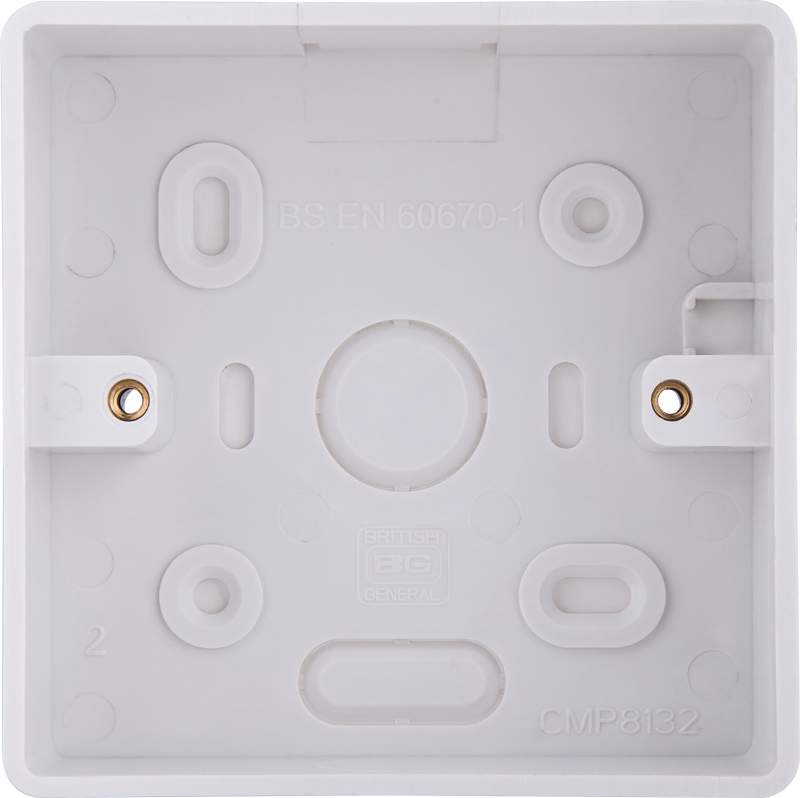 BG Electrical 800 Series - PVC Rounded Surface Box, Single, 32mm