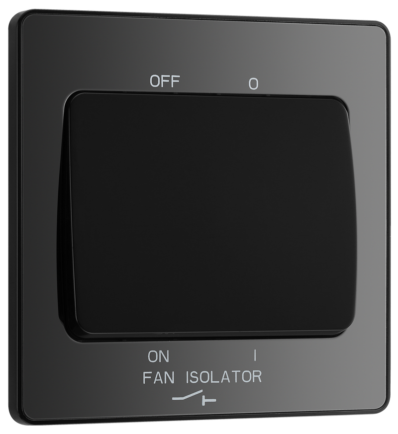 BG Electrical Evolve Black Chrome - Fan isolator