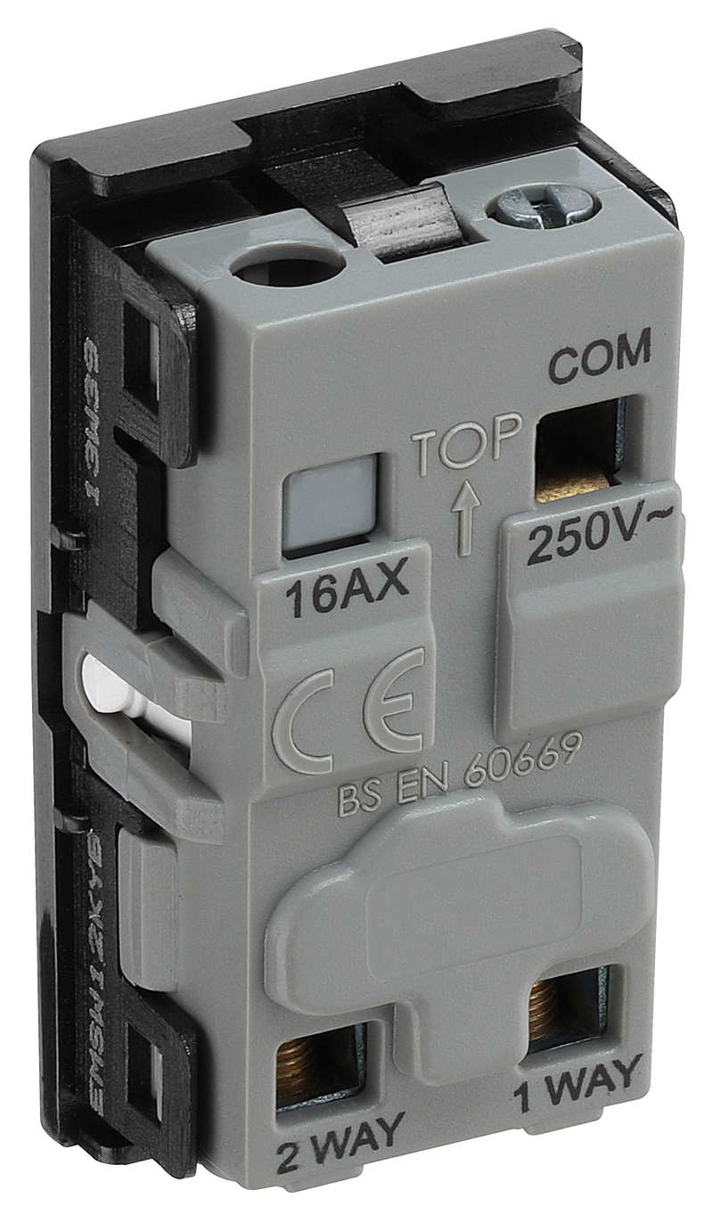 BG Electrical Euro Module - 20 AX 2 way, key switch