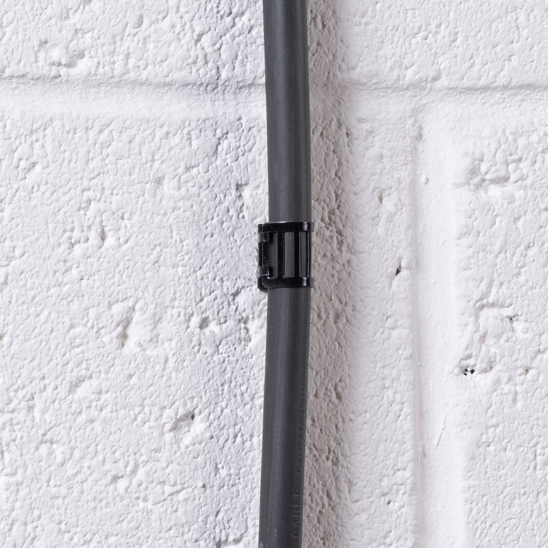 D-Line Fire Clip - Adjustable Cable Clip 10-17mm - Black (Box of 100)