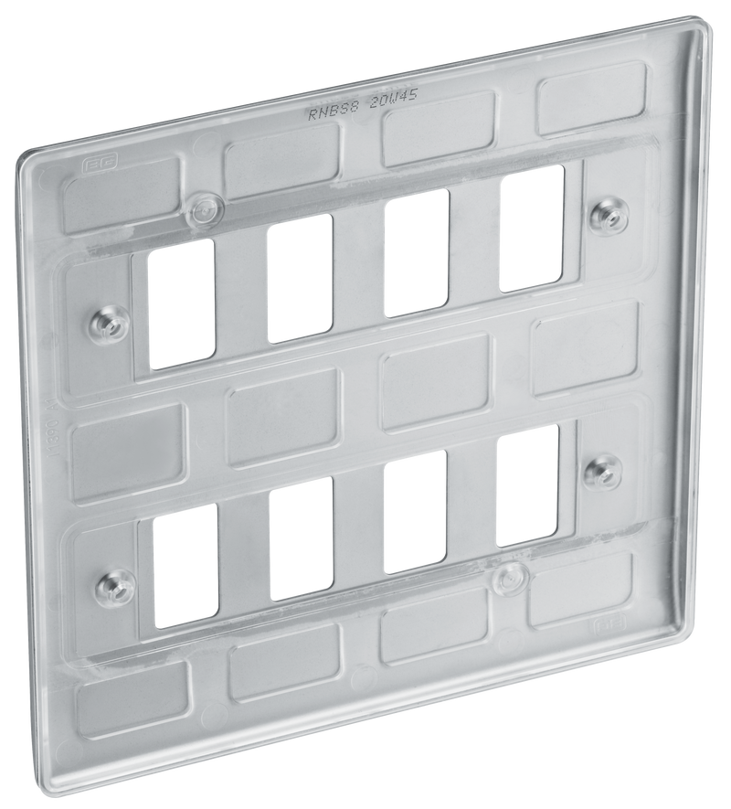 BG Electrical Grid - 8 module, square