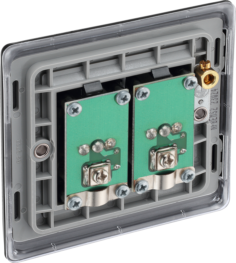 BG Electrical Nexus Metal Matt Black - Double isolated, co-axial