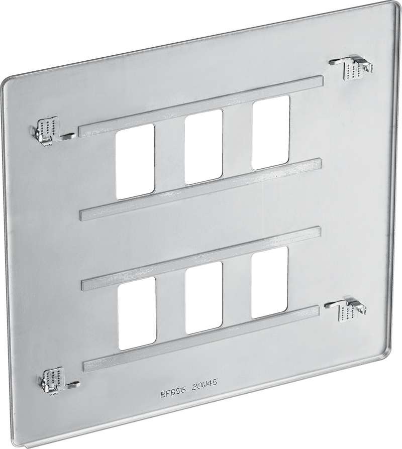 BG Electrical Grid - 6 module, square