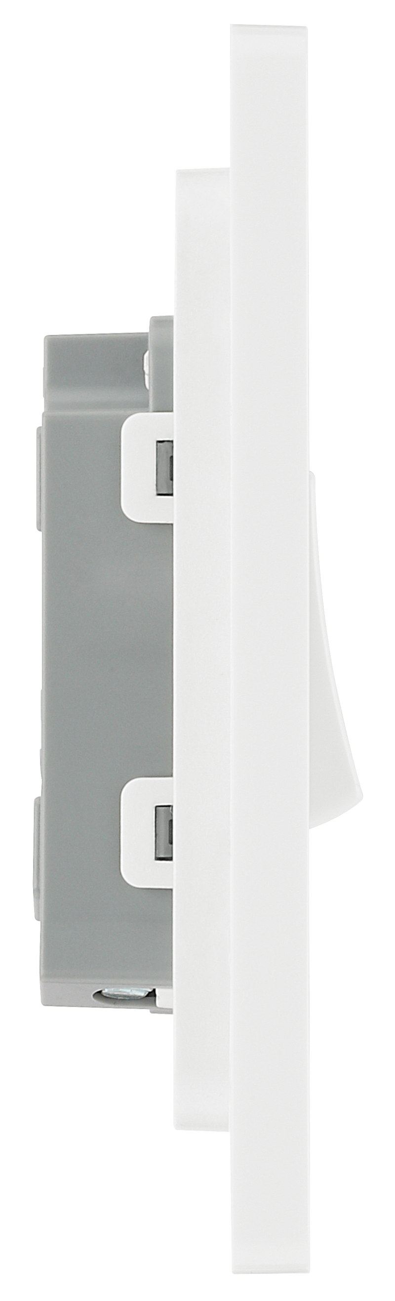 BG Electrical Evolve Brushed Steel - Single, 2 way switch