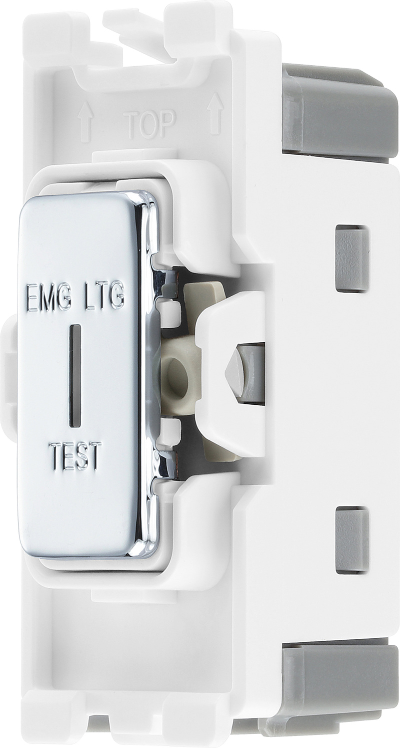 BG Electrical Grid - 2 way, single pole, printed EMG LTG TEST