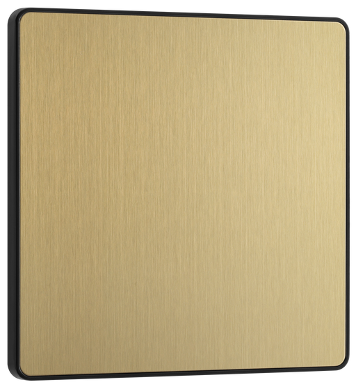 BG Electrical Evolve Satin Brass - Single, blank plate