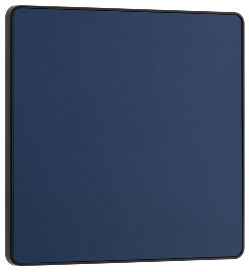 BG Electrical Evolve Matt Blue - Single, blank plate