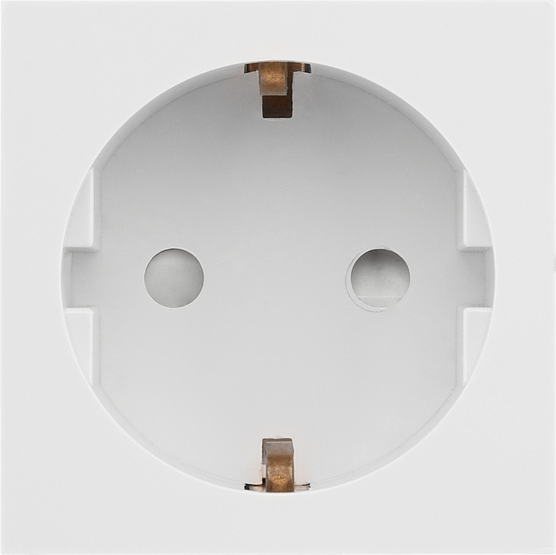 BG Electrical Euro Module - 16A Schuko, unswitched socket