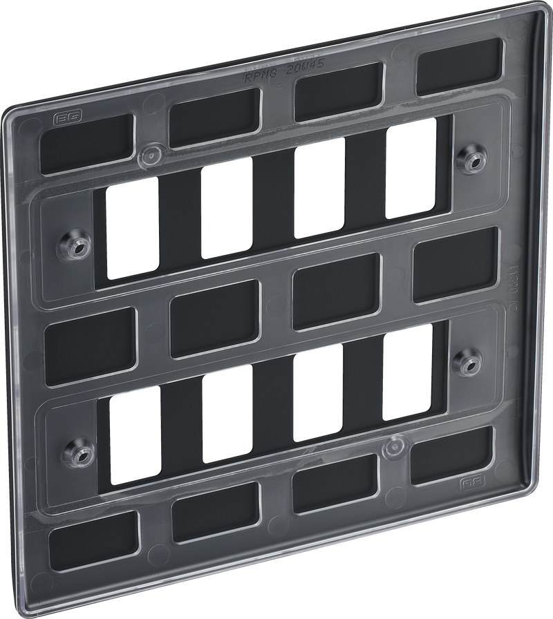 BG Electrical Grid - 8 module, square