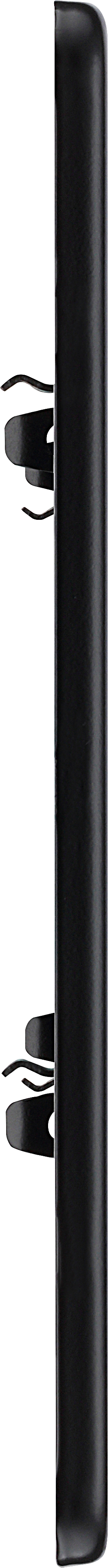 BG Electrical Flatplate Screwless Matt Black - 4 module - rectangular