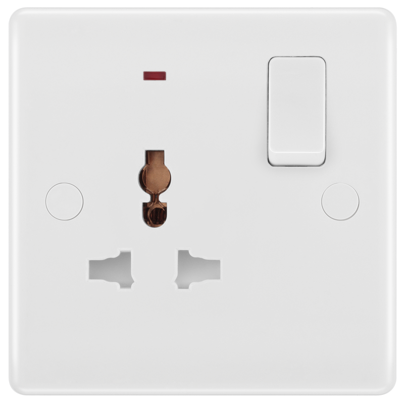 BG Electrical 800 Series - Single, switched, universal with indicator (export only)