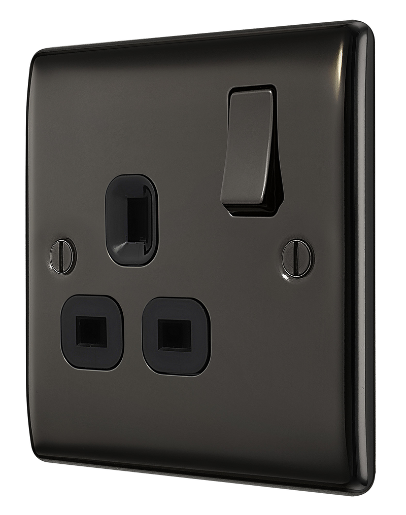 BG Electrical Nexus Metal Black Nickel - Single switched, double pole