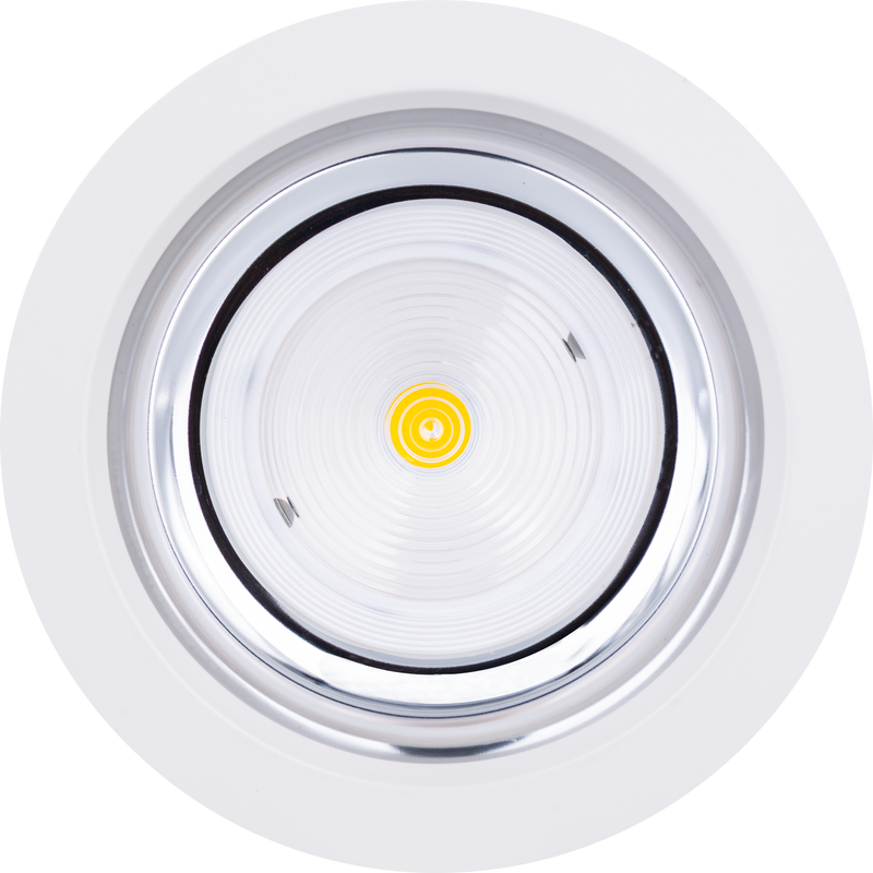 Luceco Platinum Mini Surface - Platinum Mini Surface Downlight Gloss Reflector RAL 9016 162mm 2500lm 20W 4000K Fixed Output