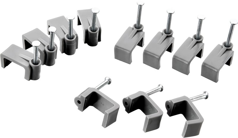 BG Electrical Contractor - Twin & Earth cable clips, 6mm, 50pk