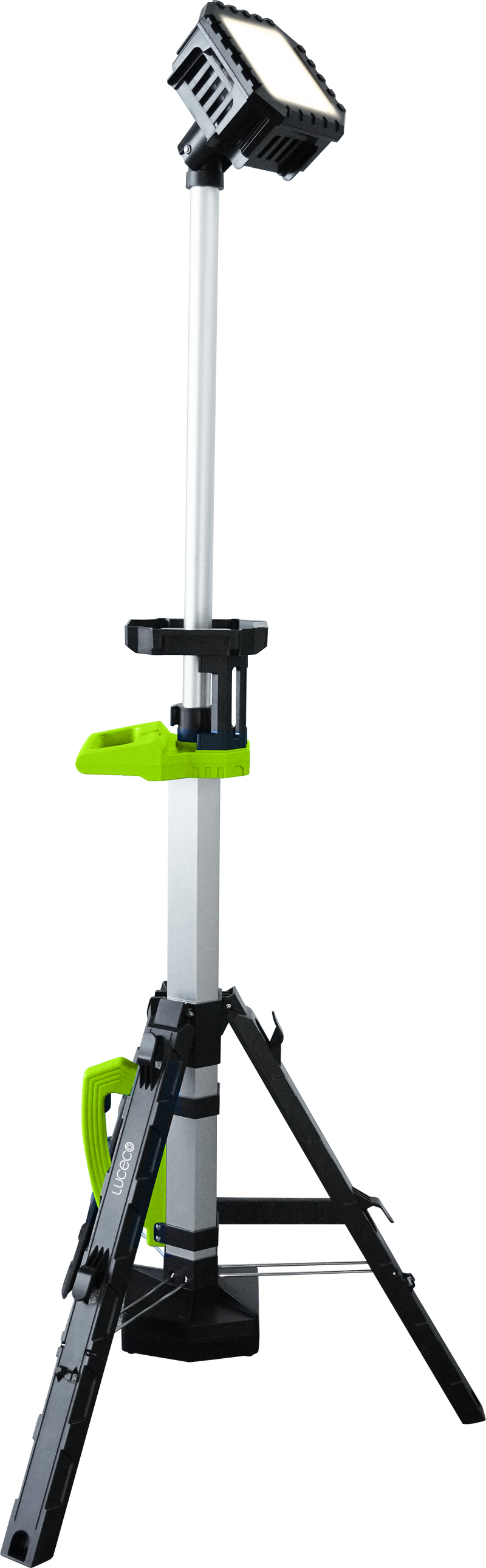 Luceco Tripod Work Light - Telescopic Tripod Ip44 Worklight 5v 20w 2000lm 6500k - Usbc Rechargeable