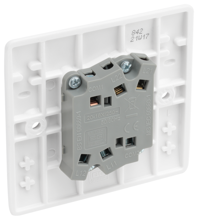 BG Electrical 800 Series - Double, 2 way switch