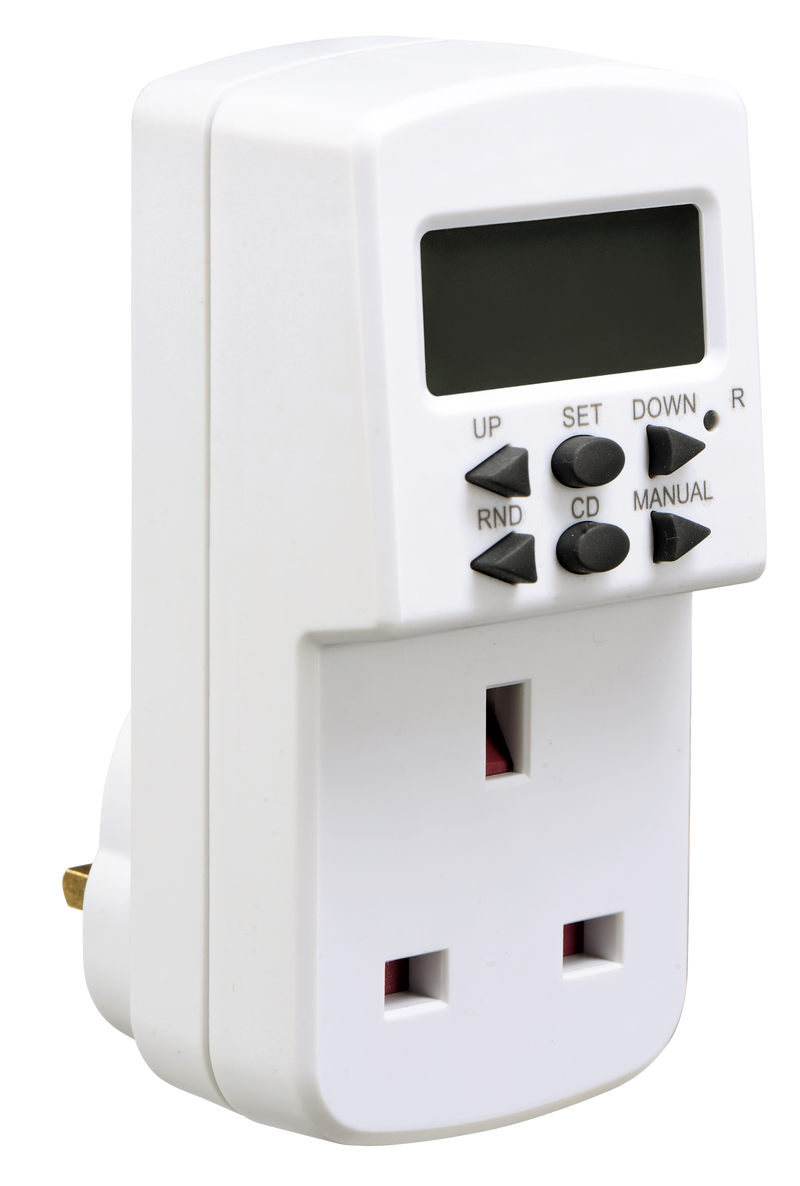 Masterplug Timer - 7 Day, White