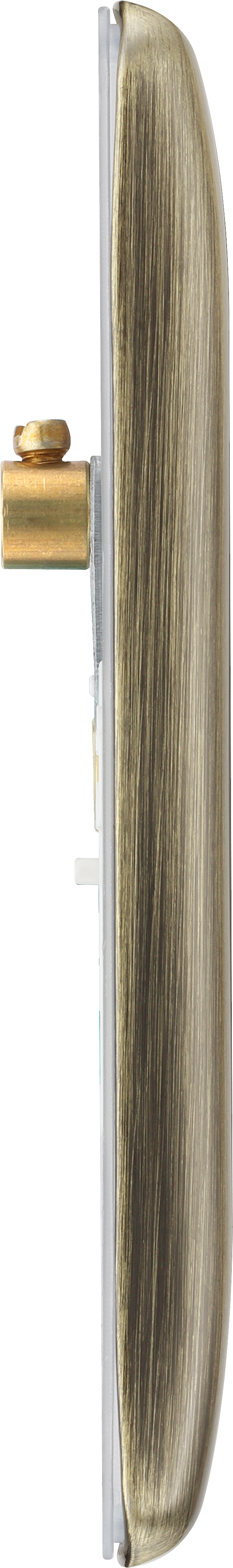 BG Electrical Nexus Metal Antique Brass - Double, blank plate