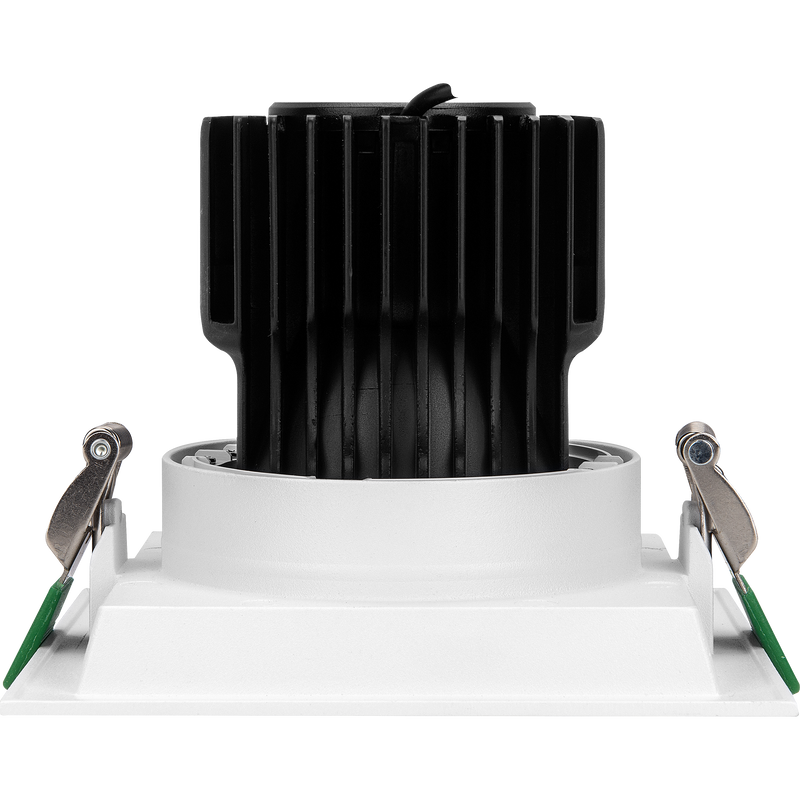 Luceco Square Spotlight - Single square module recessed white 140mm 1900lm 22w 4000k