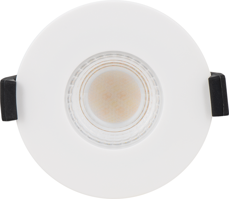 Luceco Ftype Ultra - FType Ultra Fire Rated Downlight 4W/6W 690lm Power Change & CCT Change 3000K / 4000K Dim2Warm Dimmable IP65 White - Flat