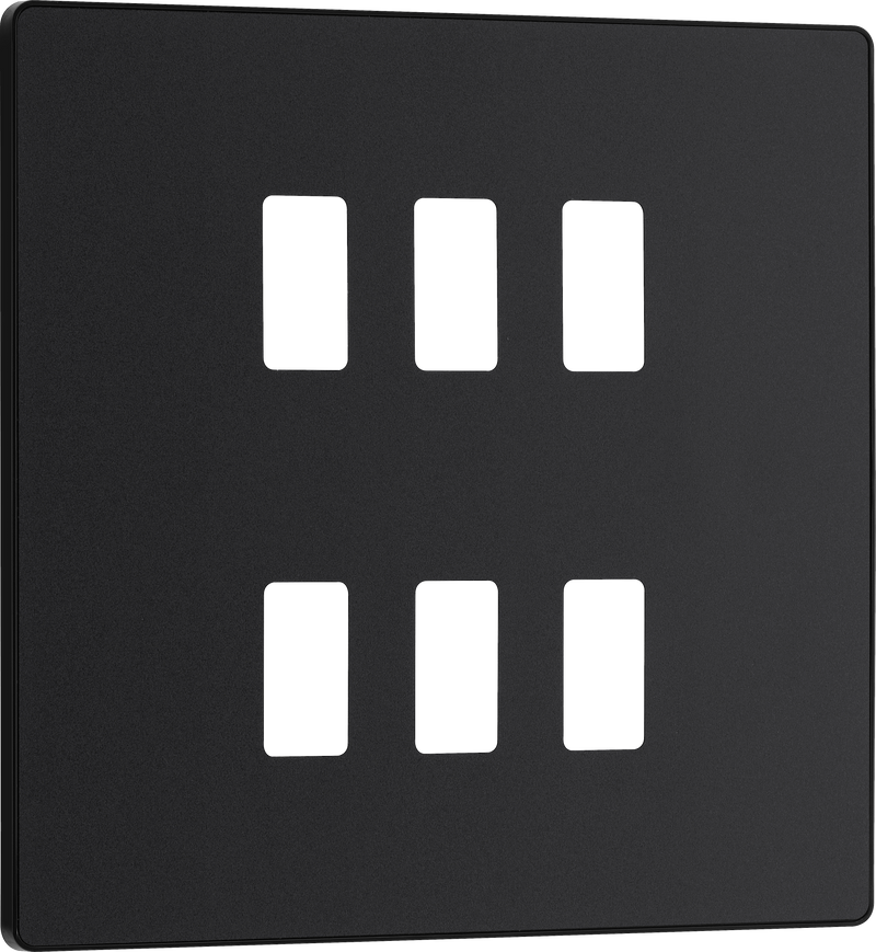 BG Electrical Grid - 6 module, square