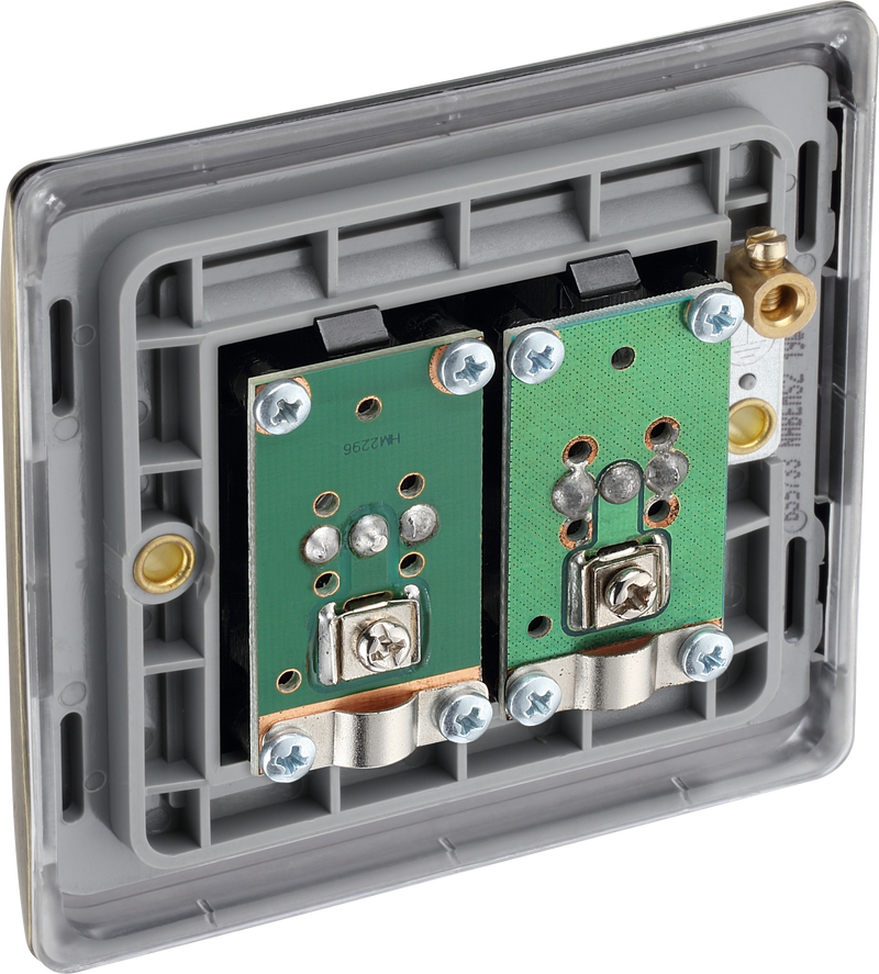 BG Electrical Nexus Metal Antique Brass - Double co-axial