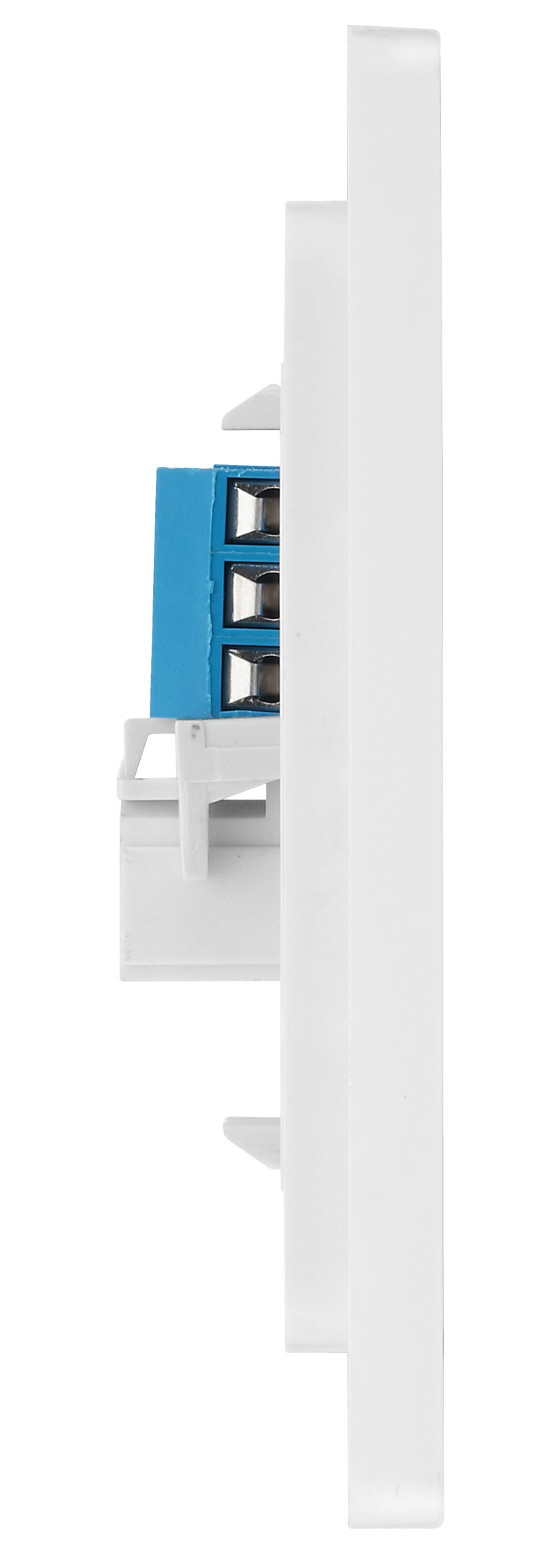 BG Electrical Evolve Brushed Steel - Single, telephone socket, secondary